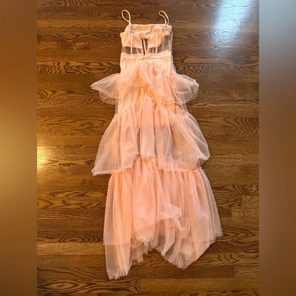 laura formal tiered tulle dress Andrea & Leo Couture A1339 Layered Tulle Strapless main image 0